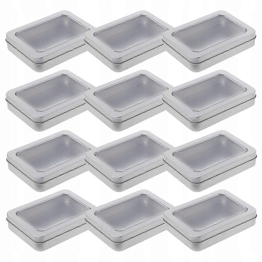 Mini Tin Can Containers Small Clear Case