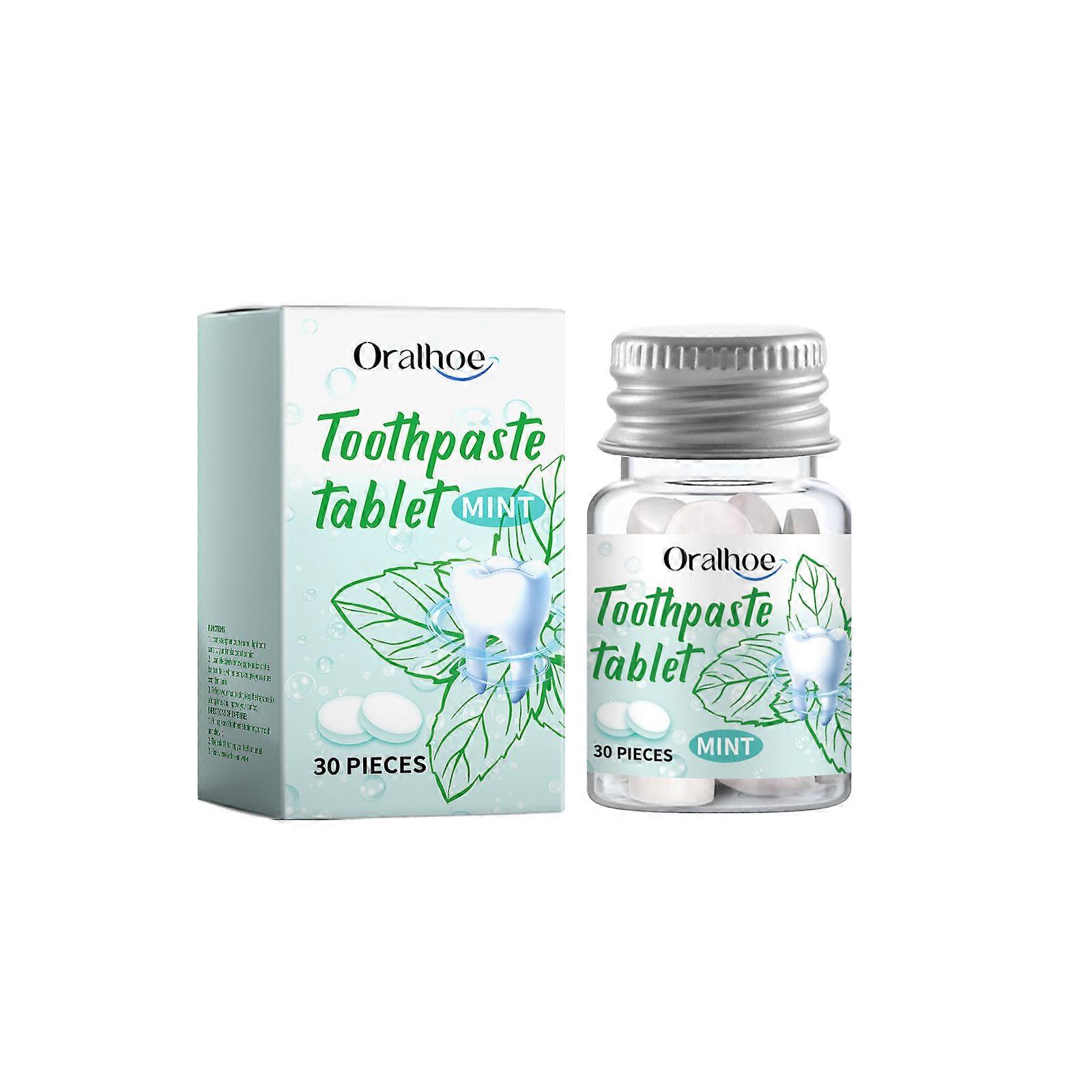 Solid toothpaste tablets for deep teeth cleaning oral care to remove yellow scale cleaning portable toothpaste tablets
