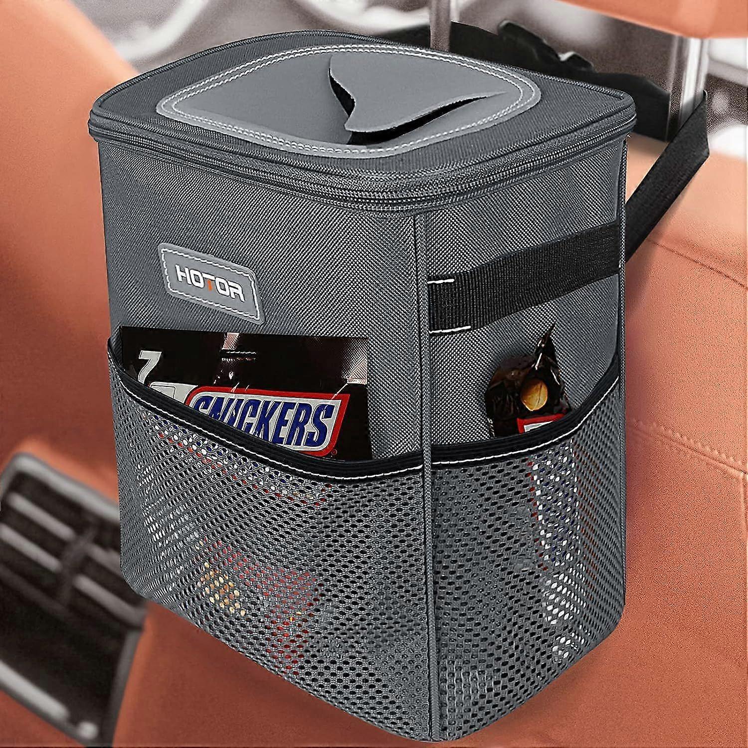 Car Trash Can, Multifunctional Car Accessory for Interior Car Stuff Storage with Compact Design, Waterproof Car Organizer and Storage with Adjustable