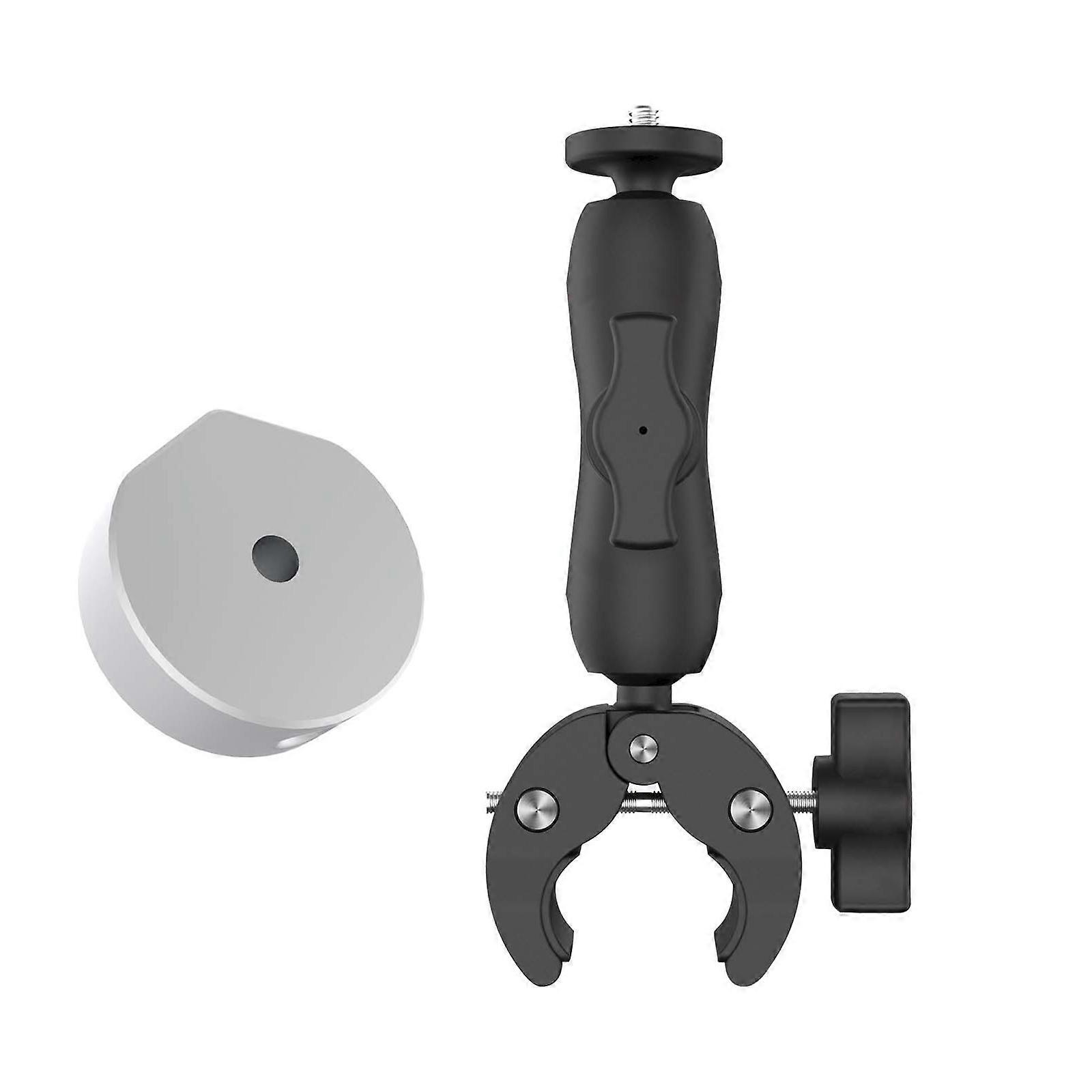 Satellite Dish Holder for Mini Outdoor Use, Quick Setup Round Tube Clamp with 1/4" Thread
