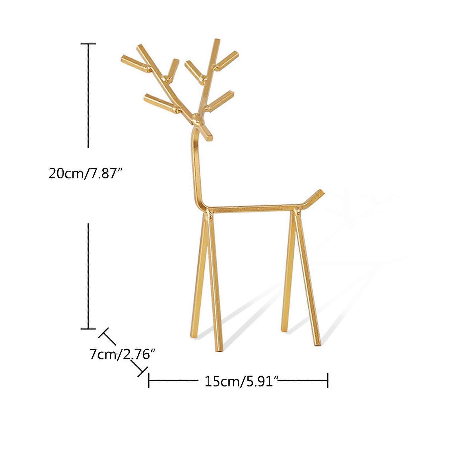 צבי מתכת מחזיק תכשיטים עגילים צמיד טבעות שרשרת מציג מעמד מחזיק ארגונית תלייה עבור תכשיטים מרובים