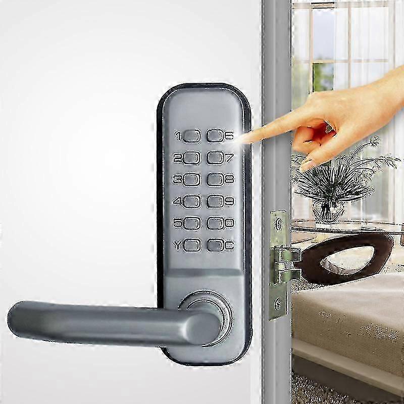 Waterproof Mechanical Code Lock, 1-11 Digit Code Combination Security Password Coded Lock Keyless Mechanical Combination Door Lock For Wooden Office D