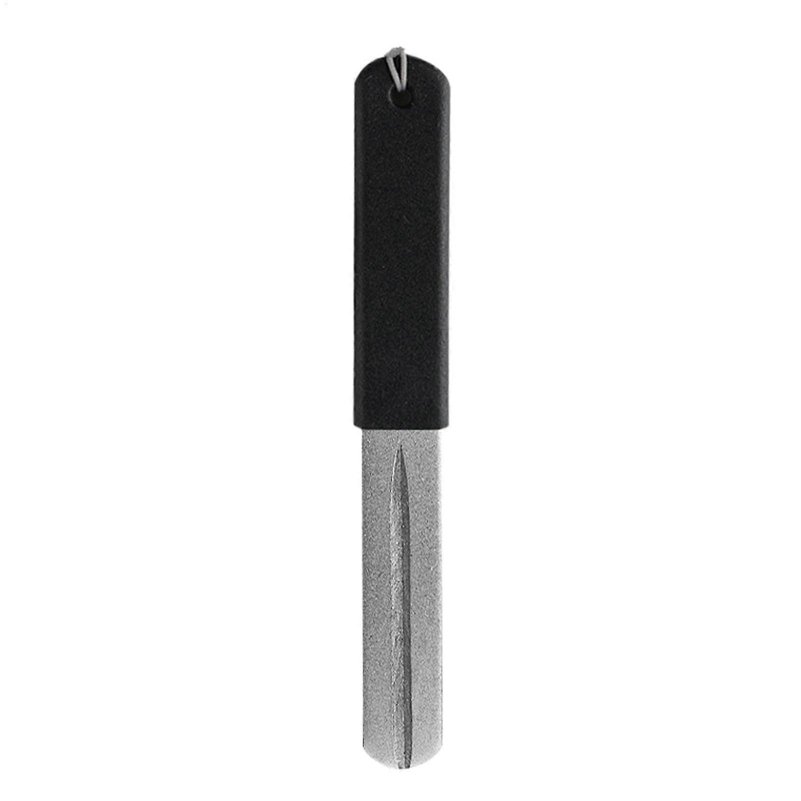 Hook Sharpener  Double Sided Whetstone for Fishing, Outdoor Black