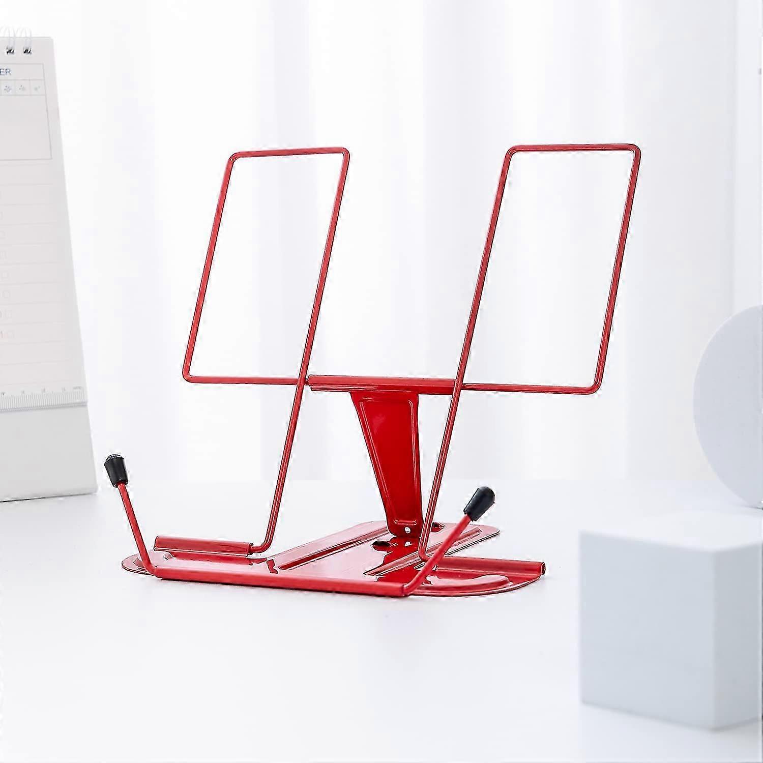 Book Stand for Reading,Book Holder Cookbook Stand(Red)