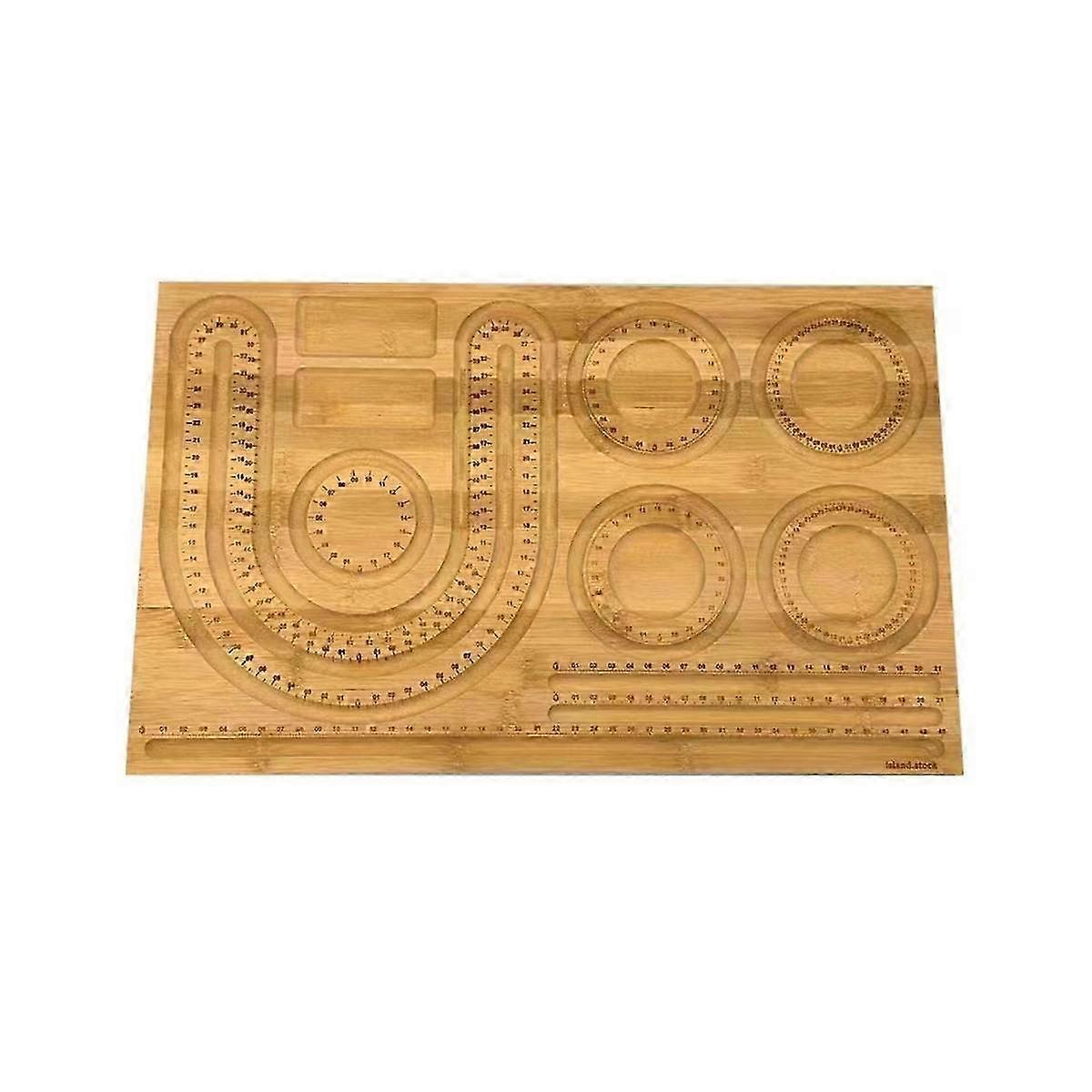 Wood Beaded Board Beaded Board Bracelet Anklet Wooden Pearl Board for Making Jewelry Bracelet Beaded Pad Tray