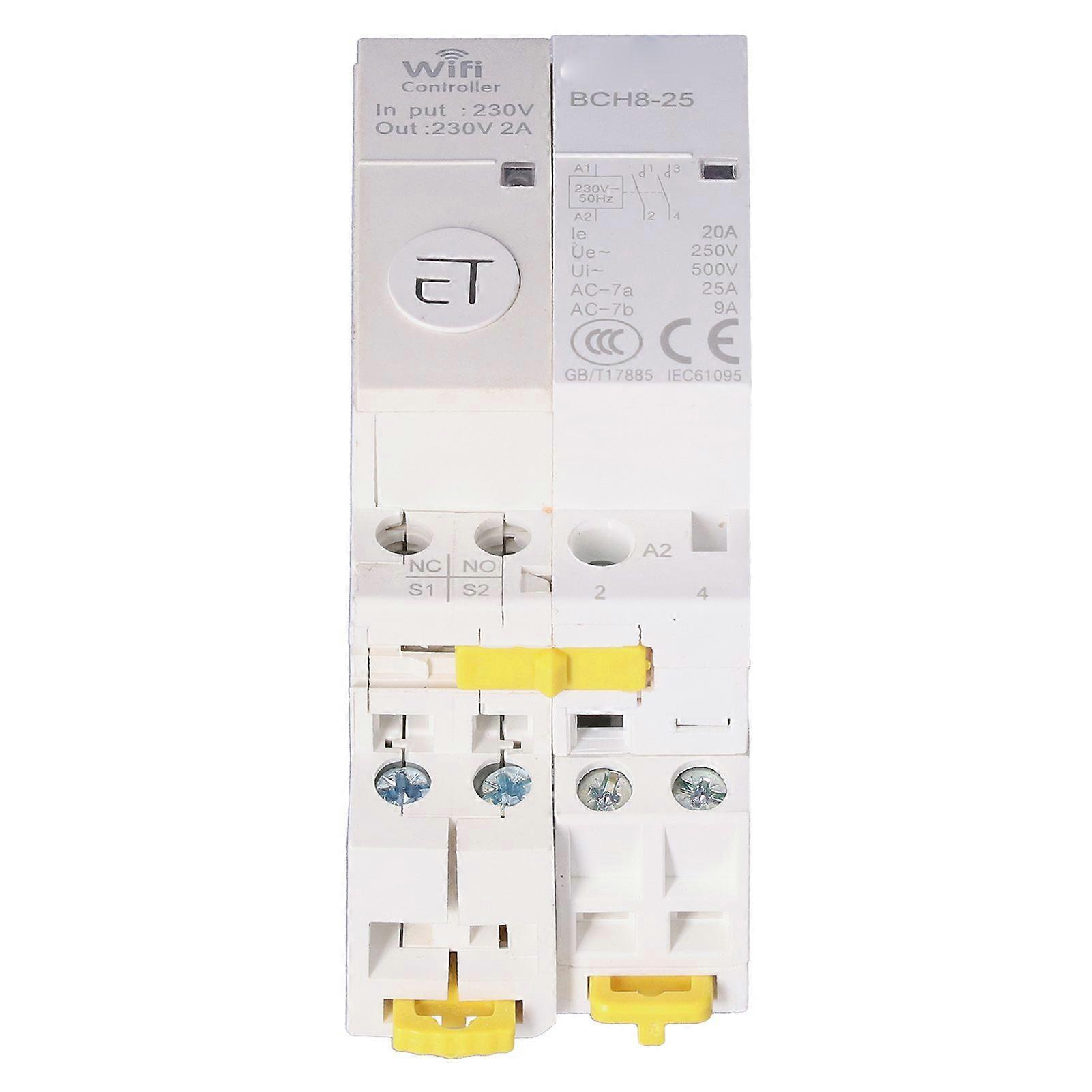 High quality  With WIFI control contactor 2NO household low voltage contactor for smart ho