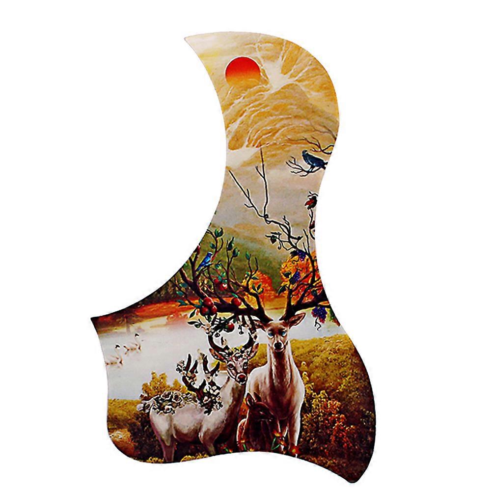 Elk Pattern Guitar Pickguard Self-Adhesive Pick Guard for Guitar