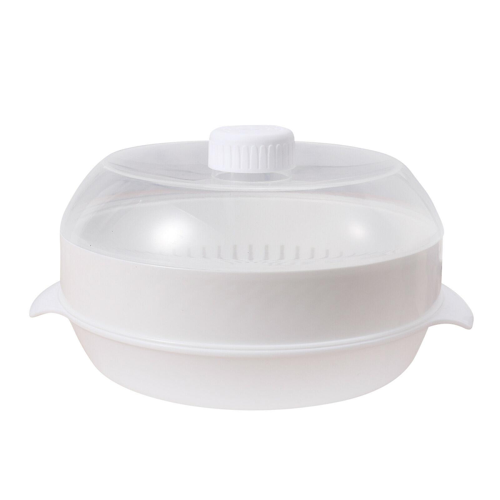 Microwave Steamer With Transparent Lid Multi-purpose Use For Healthy Cooking