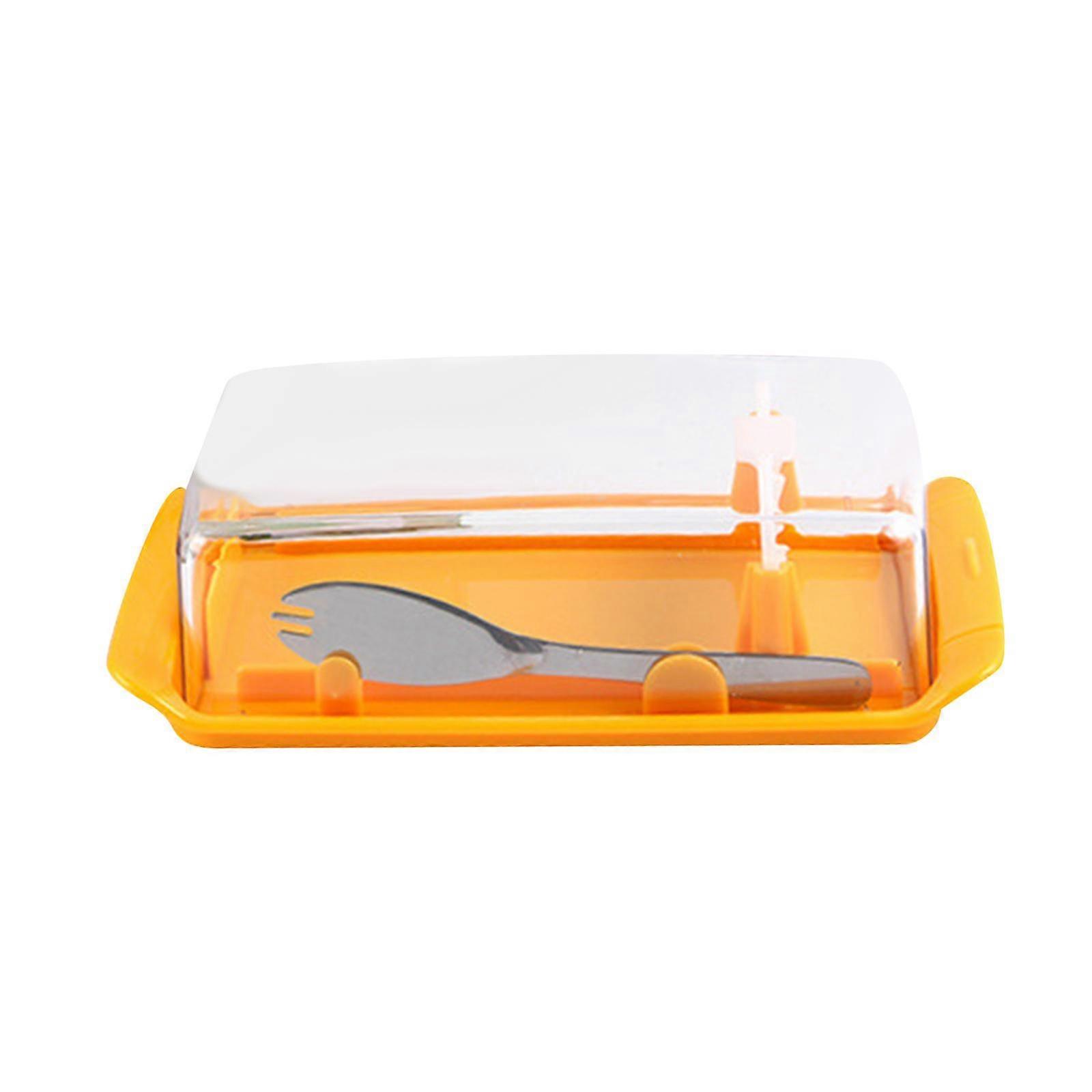 Butter Dish with Lid Easy Cleaning Kitchen Dinnerware Lightweight for Cheese