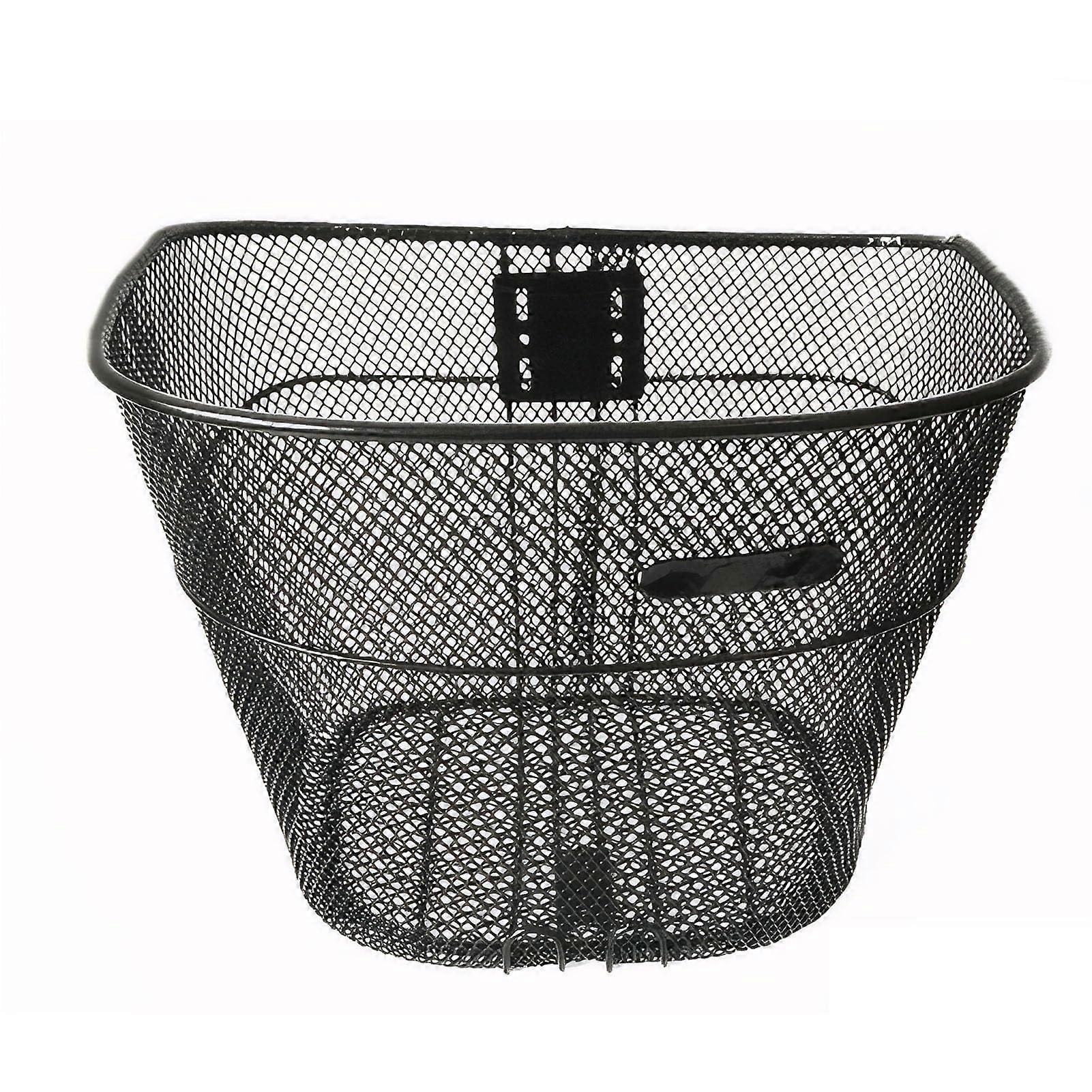 Spacious, thickened basket for carrying important things on the bicycle. The front bicycle basket is made of metal and designed.