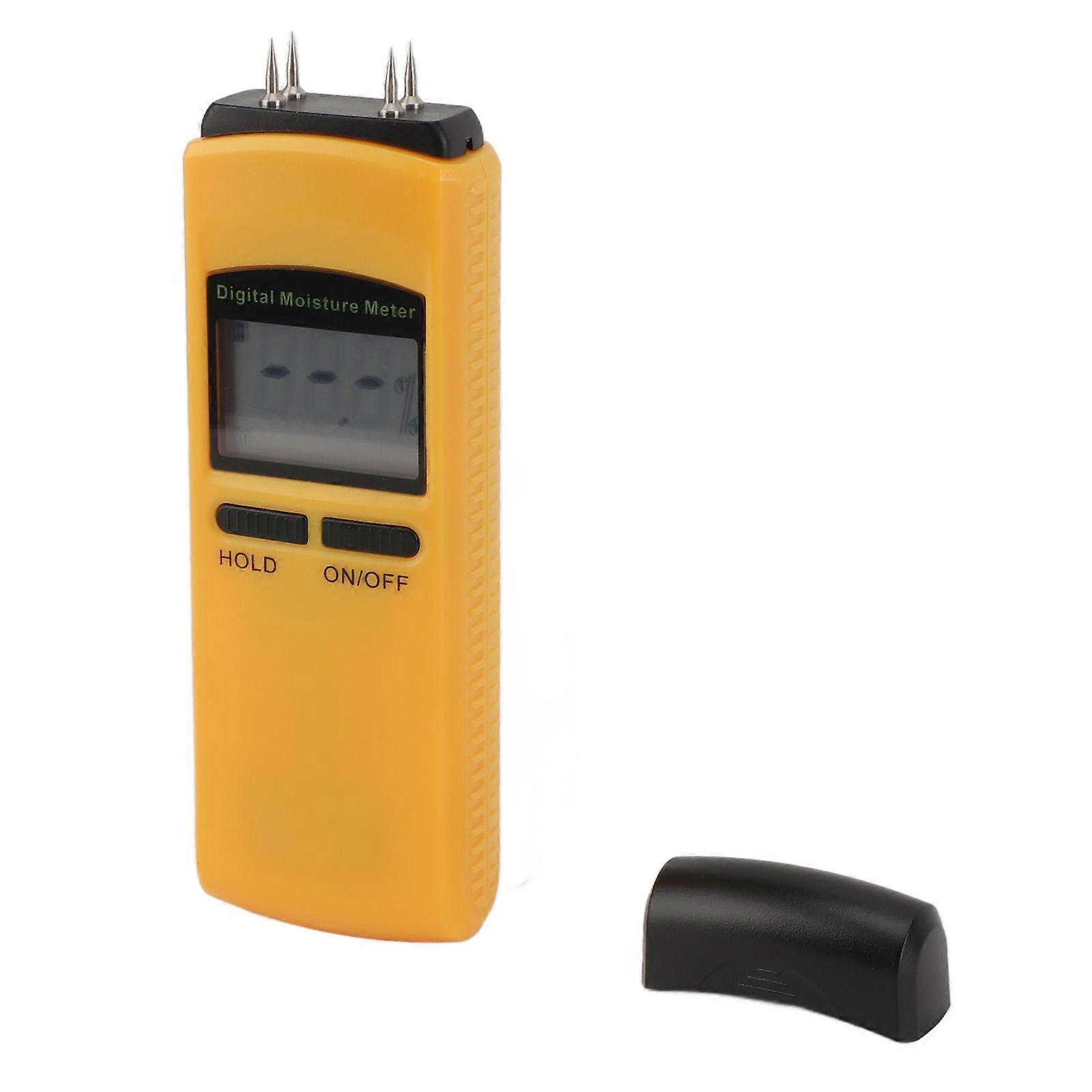 Wood Moisture Meter Portable Digital Damp Detector LCD Display Moisture Tester for Firewood Wall Paper Floor