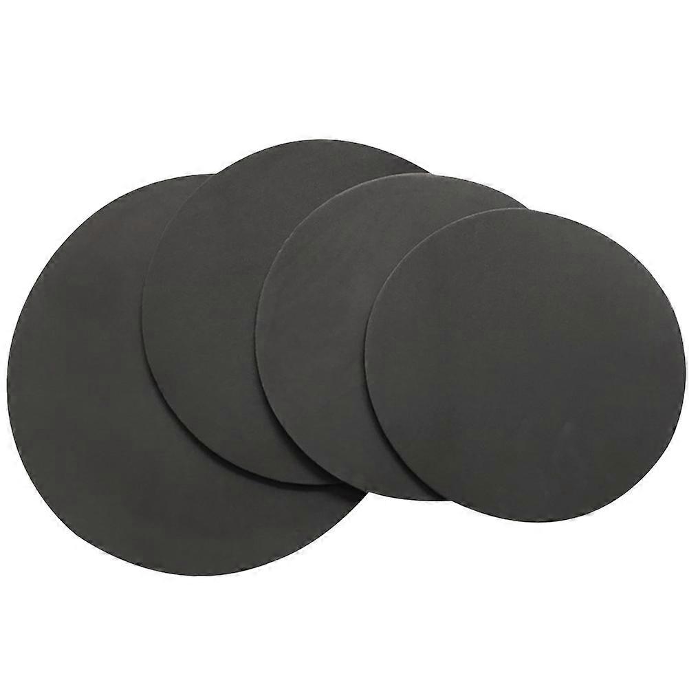 Drum Mat 4Pcs Black Foam Drum Rug for Music Use with Practice