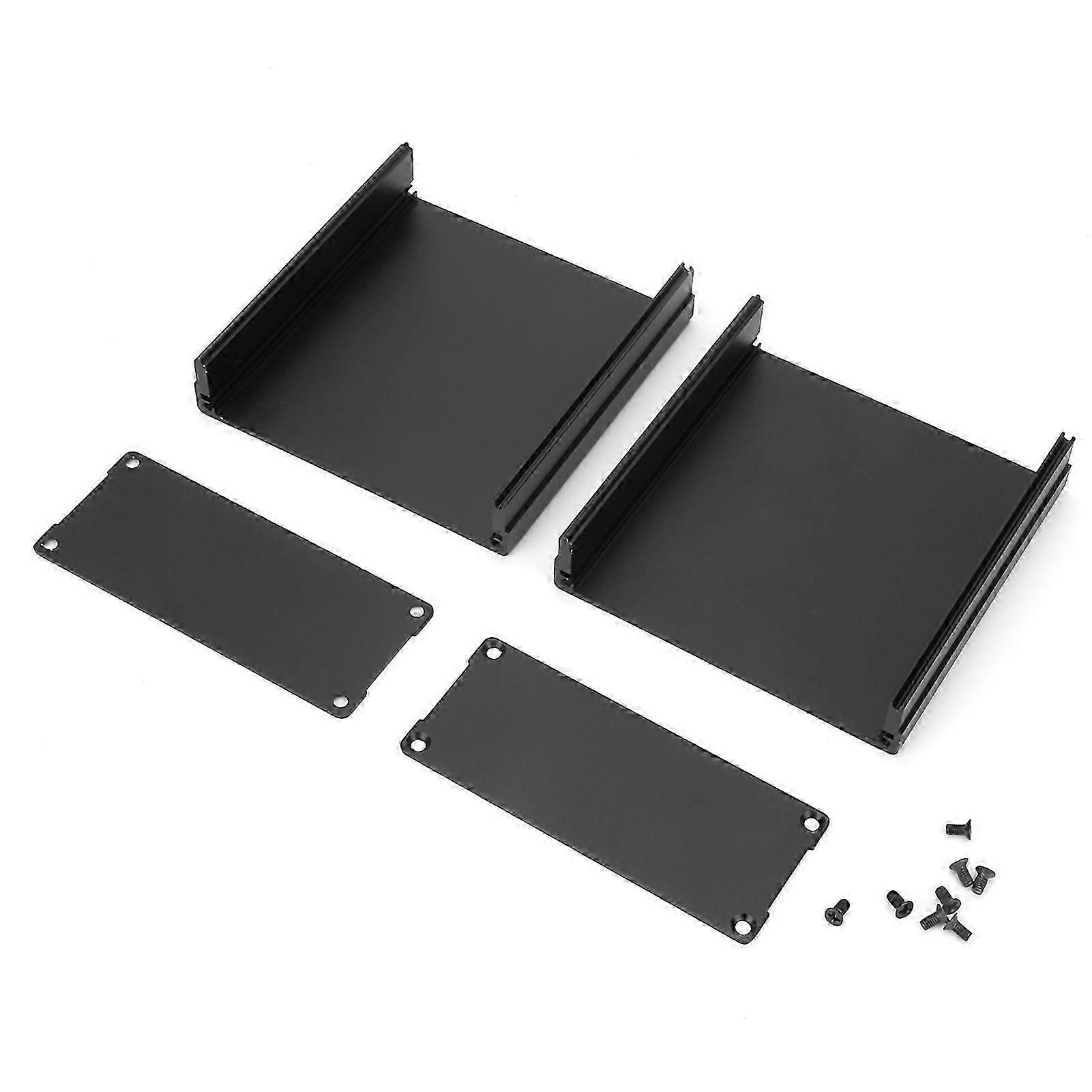 Matte Black Aluminum PCB Enclosure Electronic Project Case