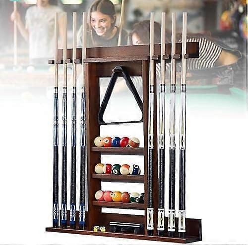 8queue stands for wall mounting, queue stands made of solid pine wood, only for billiard rooms or clubs, Ref: 2115