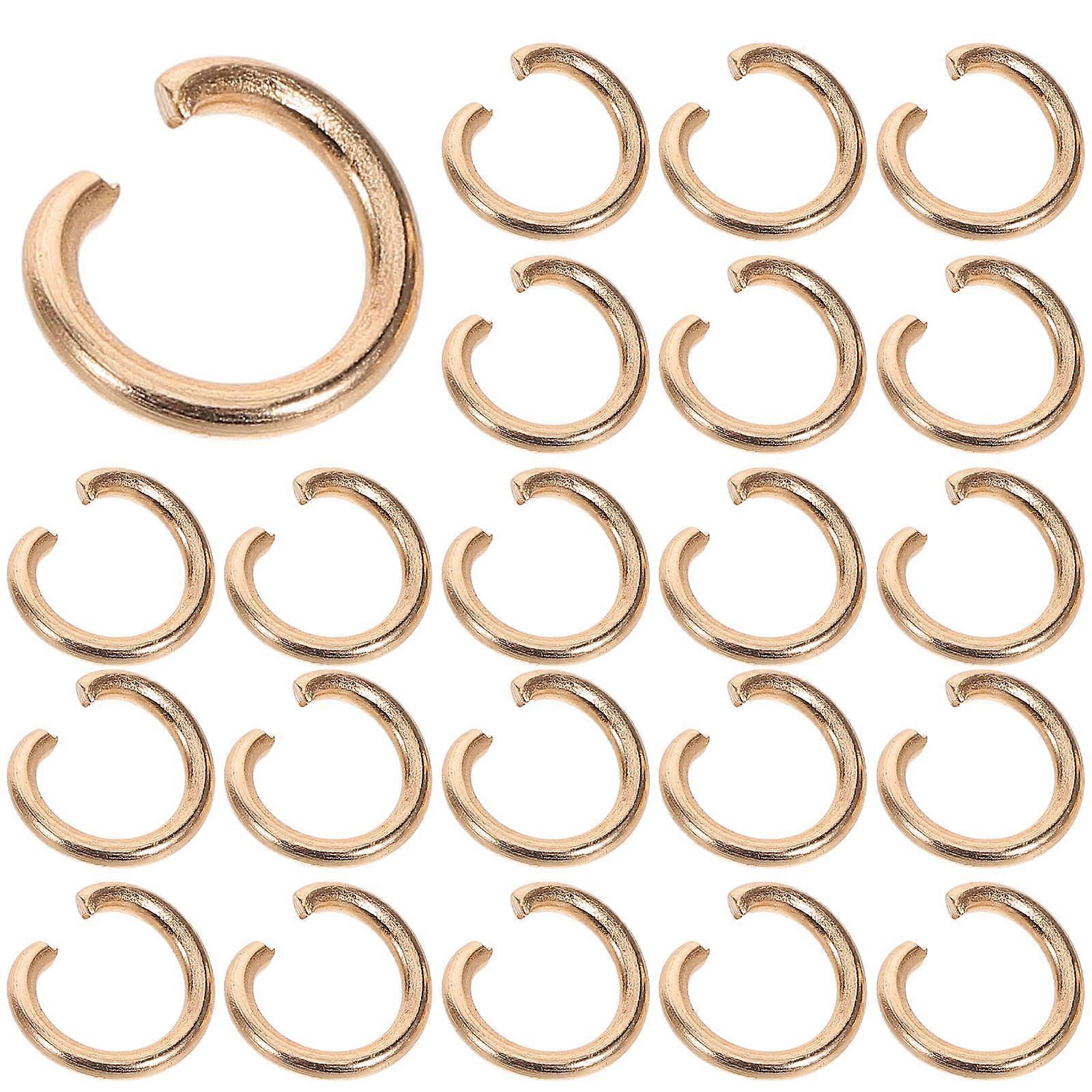 30pcs Heavy Duty Open Jump Rings for DIY Jewelry Making – Split Ring Connectors for Necklaces, Bracelets, Earrings & Crafts – Versatile for Creative