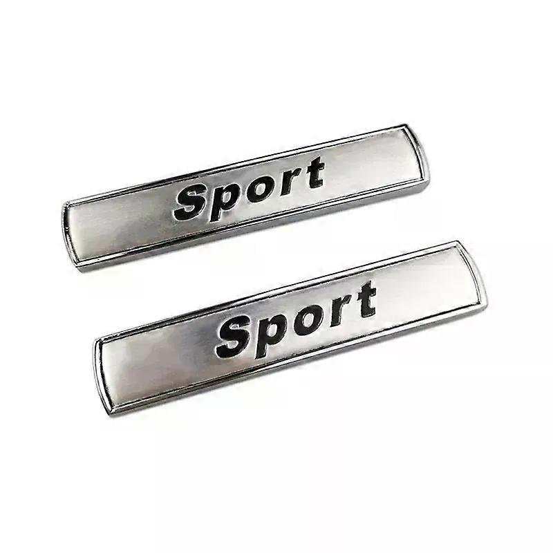 2pcs Metal SPORT Logo Car Fender Side Sticker Trunk Badge Emblem Decoration Suitable for BMW E46 E39 E90 E60 E36 E30 E34 F30 F10 F20