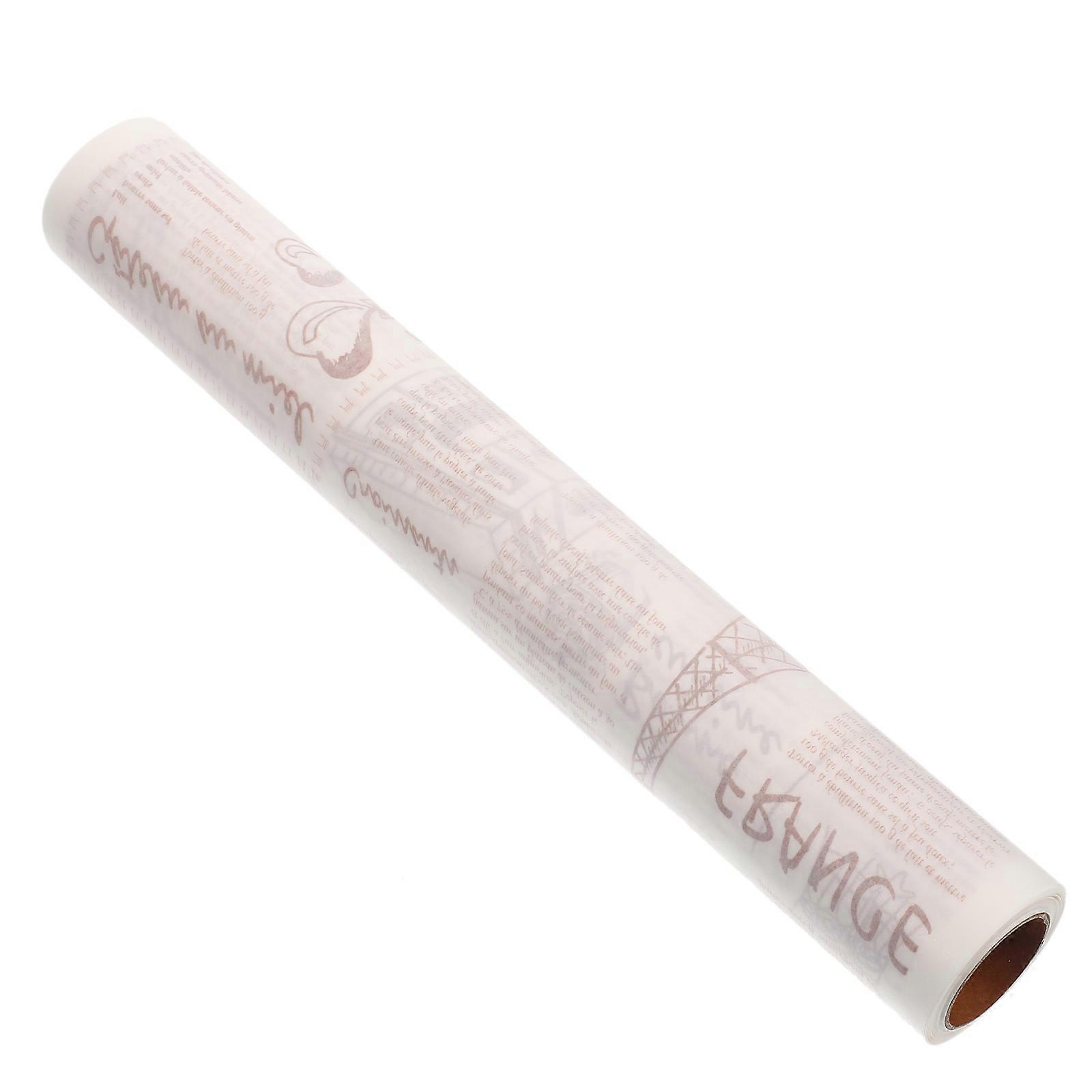 Grease Proof Paper Cake Baking Liner Food Grade Oil Absorption Disposable Oil Paper For Baking Cooking Home Users 1 Roll