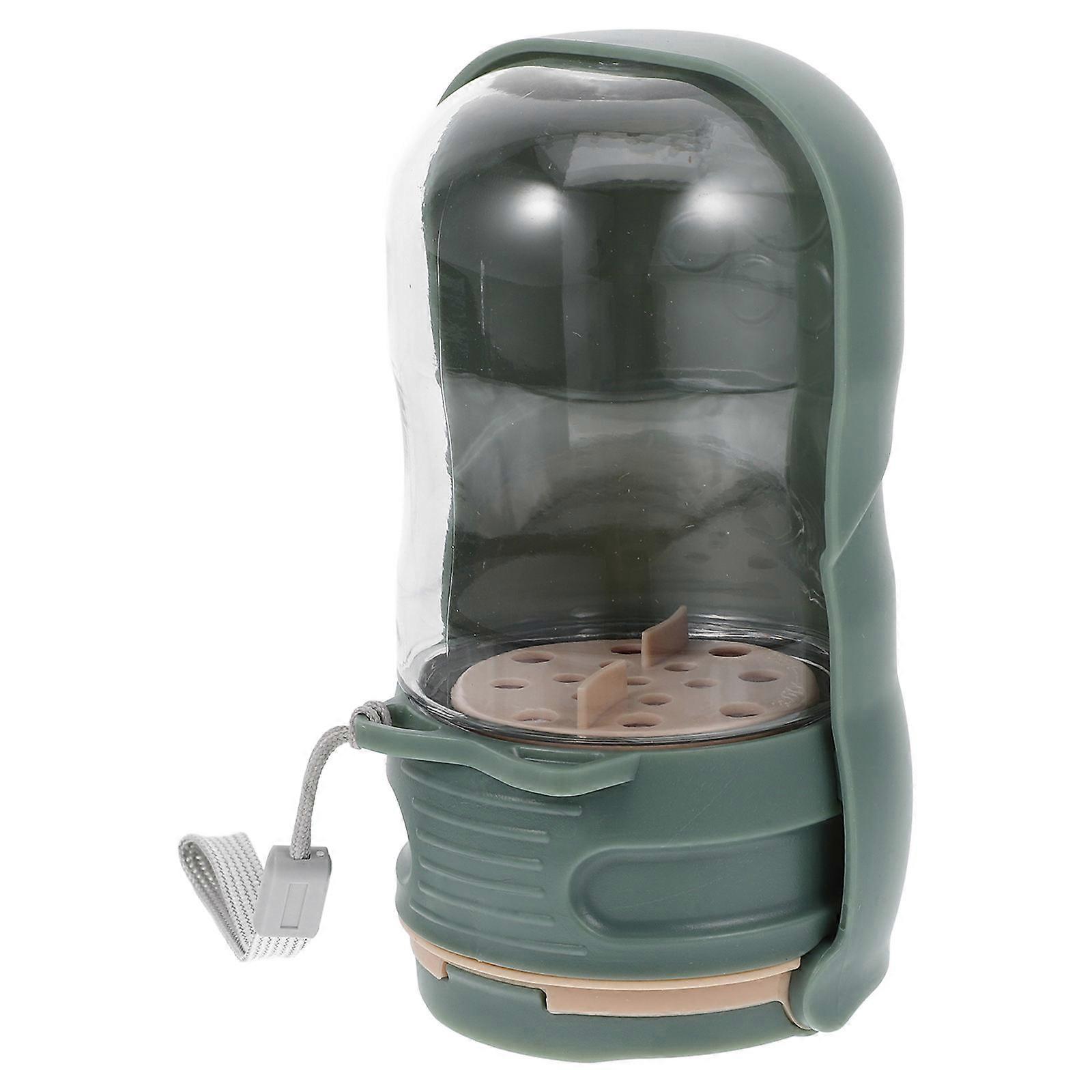 Outdoor Portable Water Bottle For Pet Supplies Cylindrical Green 27.00X8.30X8.30CM Water Supply 1Set