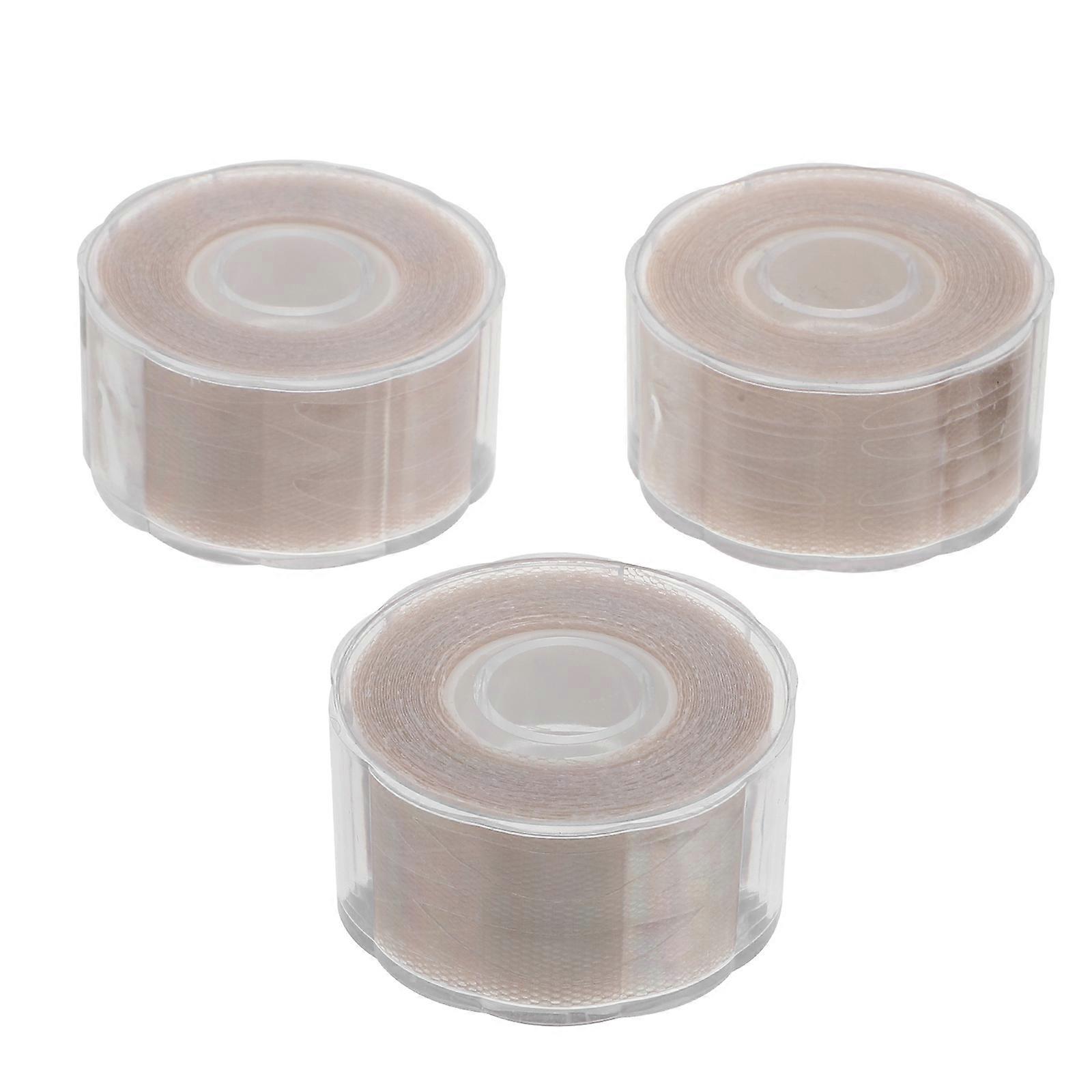 Adhesive Eye Patches Double Eyelid Stickers Beige Semi-circle Create Double Eyelids 3 Rolls