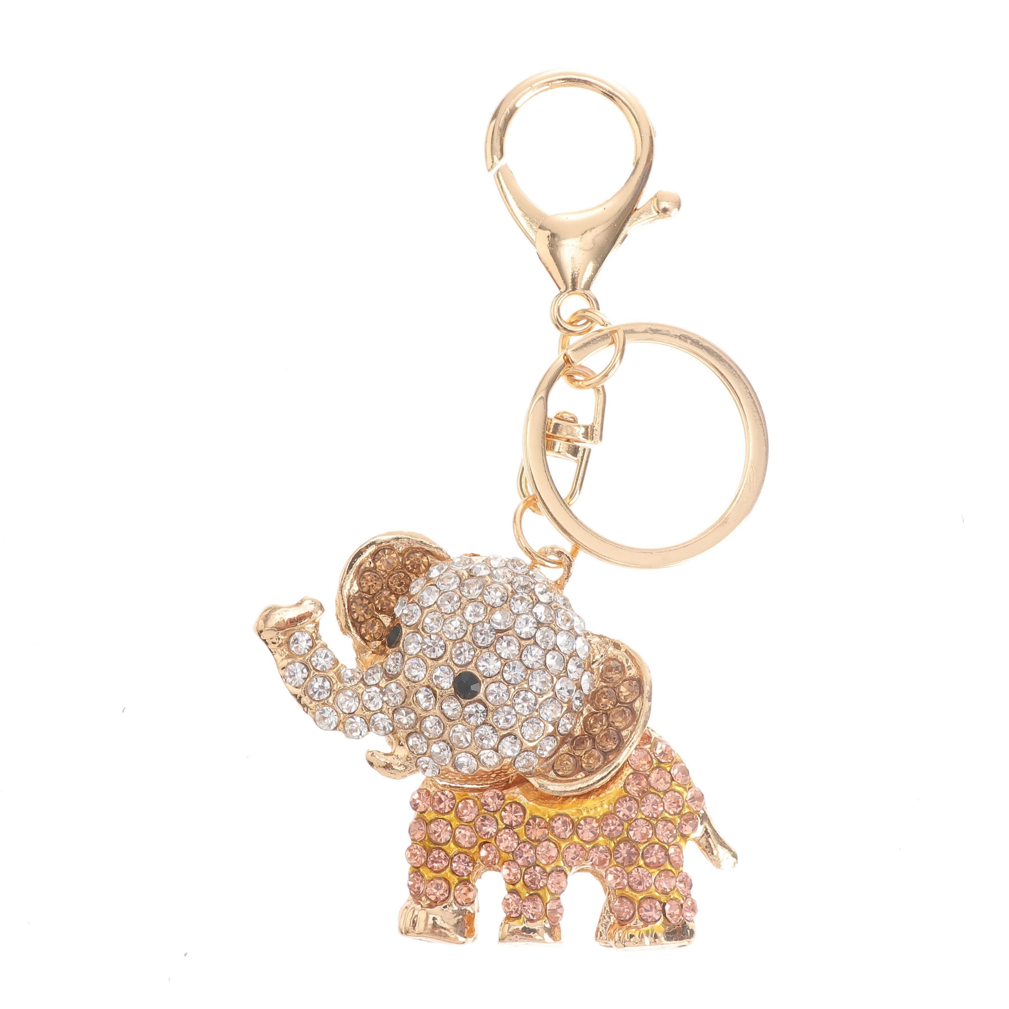 Cartoon Keychains Elephant Shaped Keychain Pendant for Travel .1X5CM Bag Decoration present 1Pc