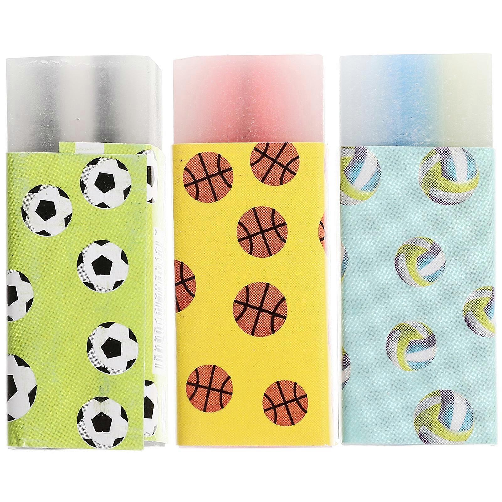 Small Erasers For Kids Assorted Color Cute Mini Erasers Classroom Use Erasing Pencil Marks 12Pcs