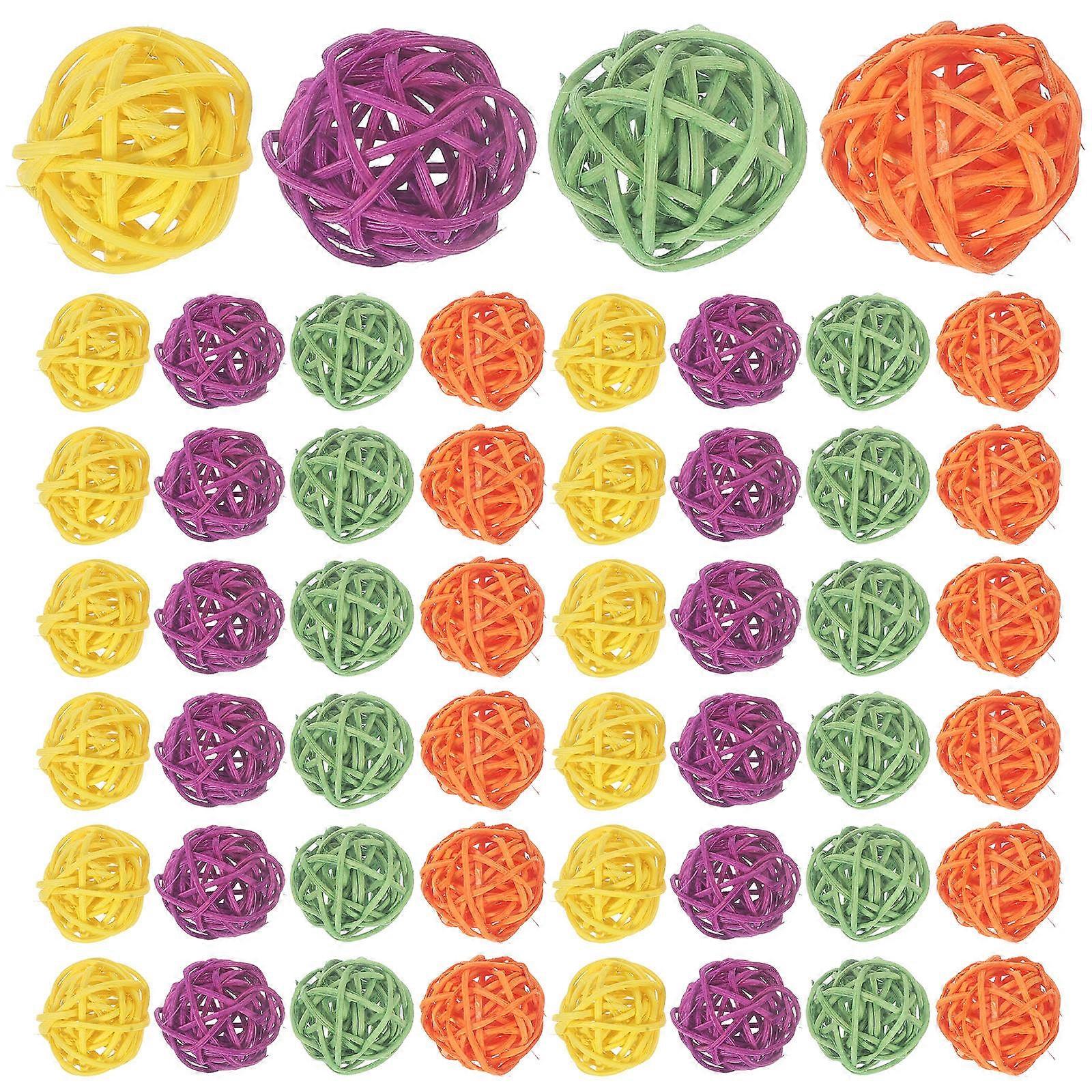 40 قطعة معلقة كرمة الكرة الحلي ، زينة الشجرة الريفية للمكتب المنزلي ، قلادة نافذة باب الجدار DIY ، هدية عطلة عيد الميلاد ، ألوان متنوعة