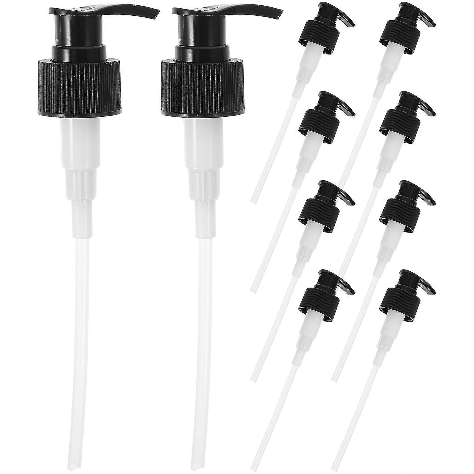 10 kpl mustia voideannostelijapumppuja matkapulloille – shampoo, saippua ja hygieniatarvikkeet kylpy- ja kauneuskäyttöön