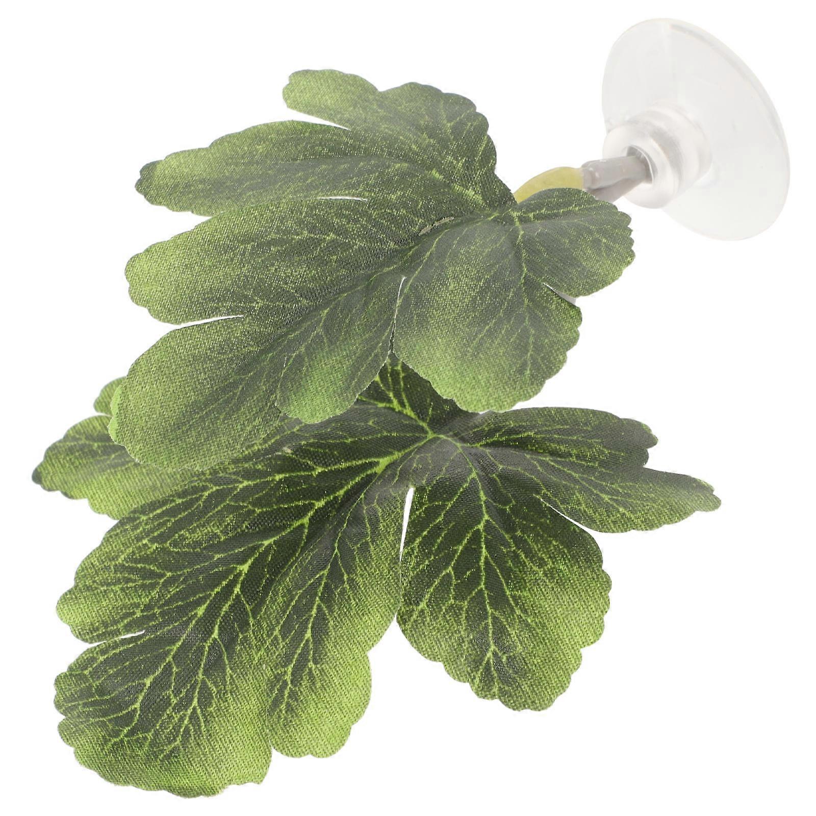 Artificial Betta Leaf Pad Hammock Betta Fish Resting Leaf Bed Aquarium Decor 1Set