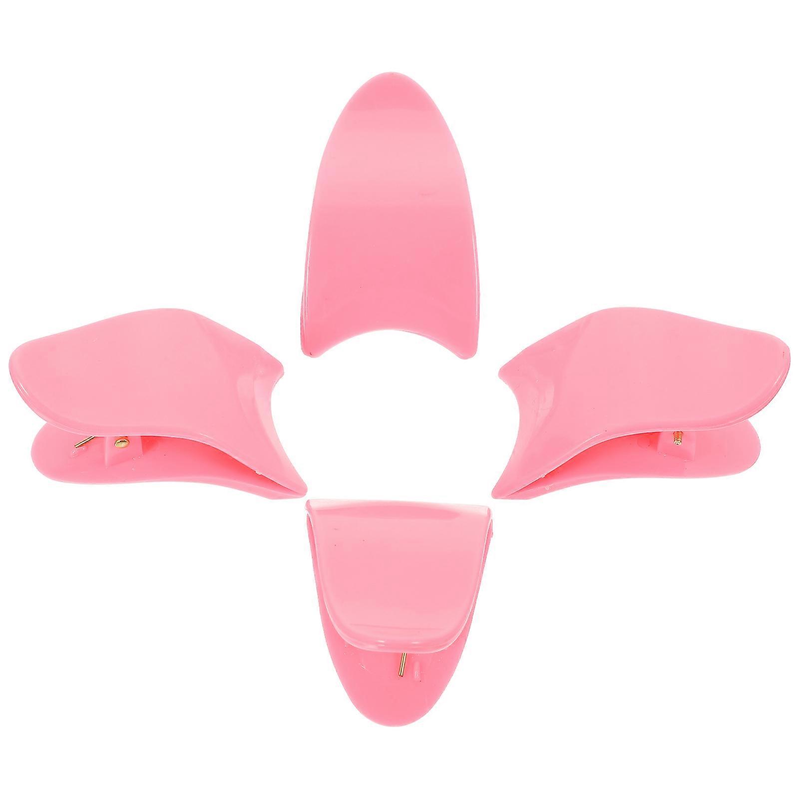 כלי איפור עיניים התאמת ריסים אירועים מיוחדים 4 יחידות ורוד 5.00X3.40X2.70 ס"מ קצה מעוקל נוח