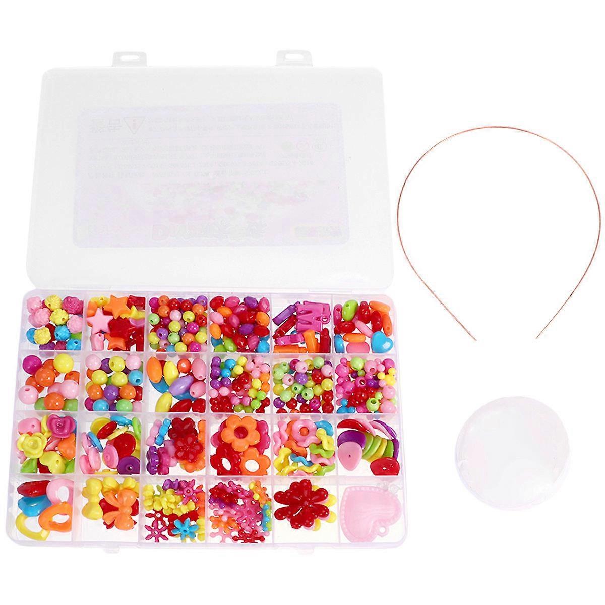 Beads For Bracelet Making Diy Loose Beads Toy Educational Beads Toy Assorted Color About 19 X 13 X 2.1 Cm 1 Set
