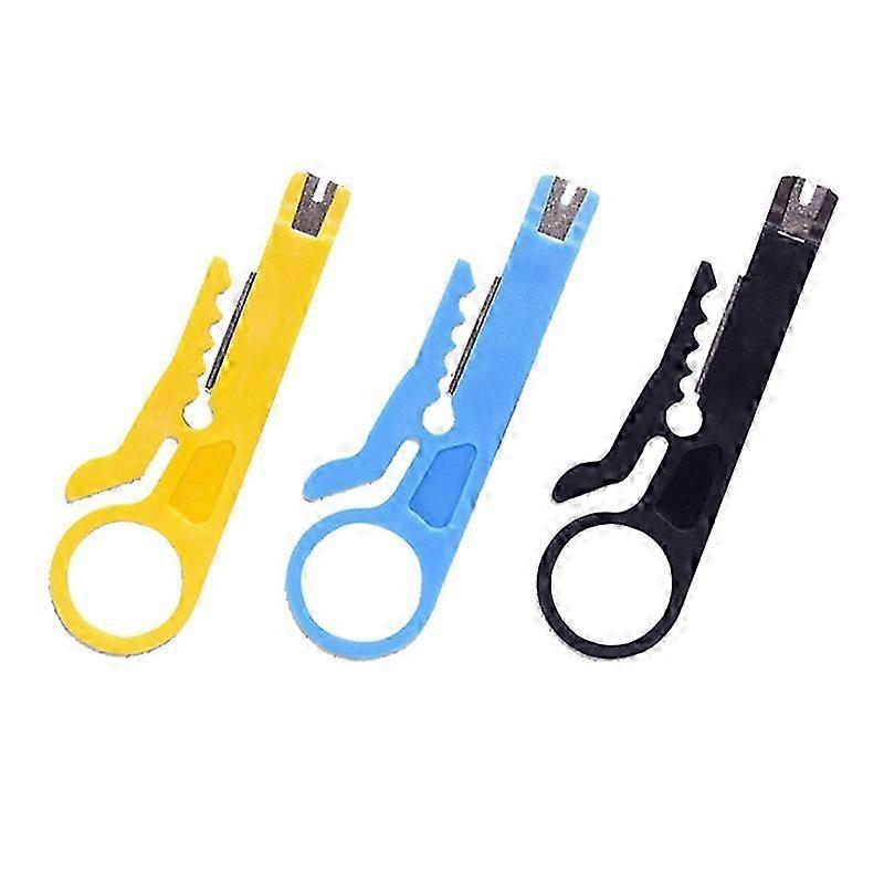 3Pcs Portable Wire Stripper, Wire Bonder with Small Yellow Knife hwy