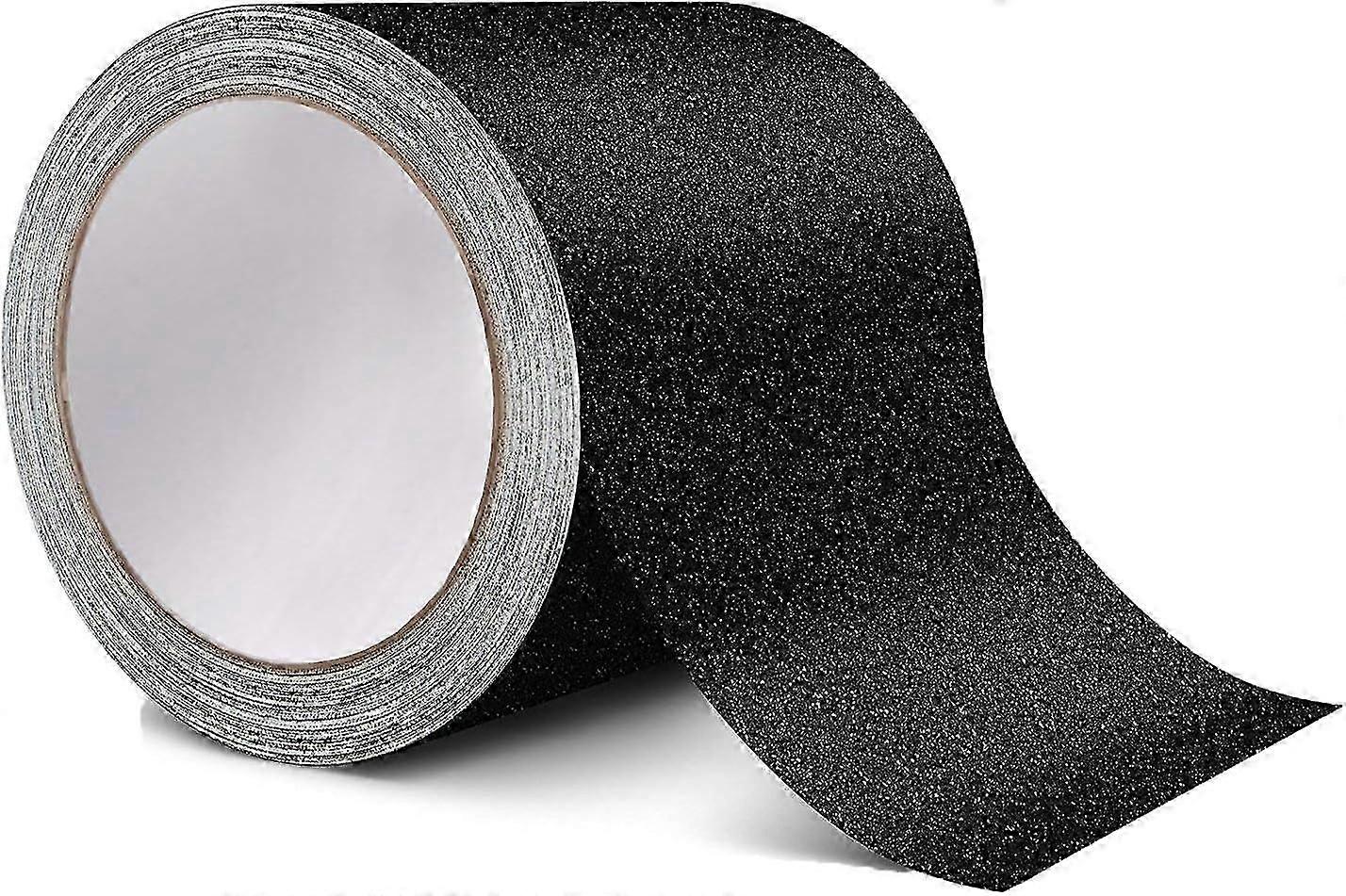Black Non-Slip Adhesive Tape for Safety on Stairs and Steps