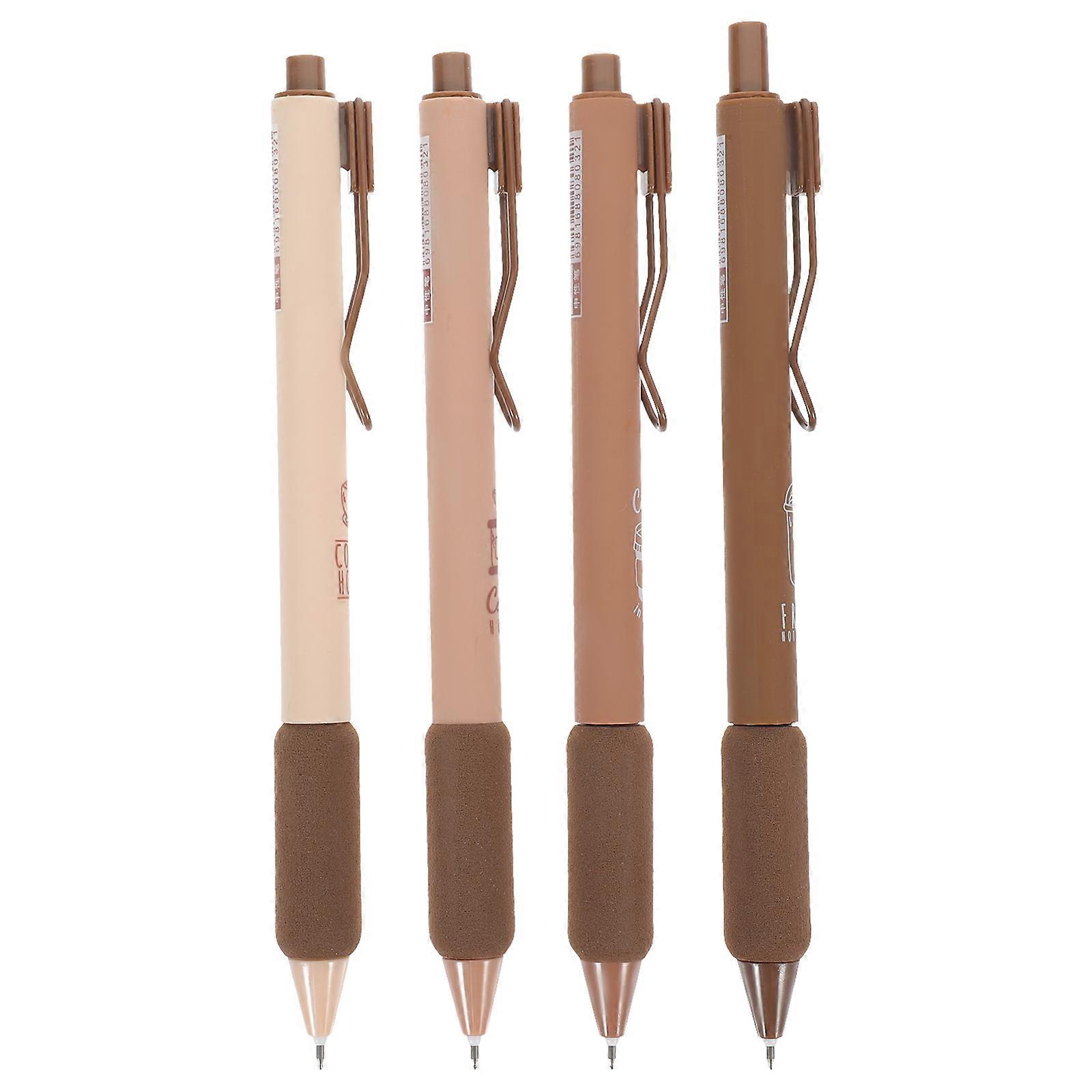 Cute Fresh Style School Writing Pens Plastic Quick Drying 4Pcs