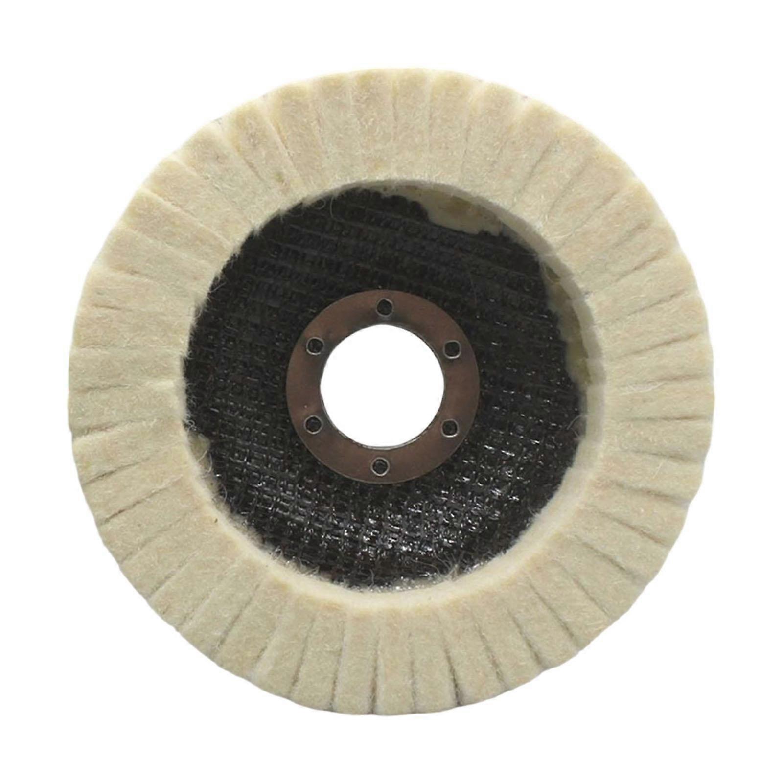 Wool Felt Polishing Wheel Disc Buffing Disc, Multipurpose Round Angle Attachment