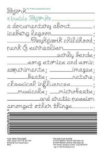 Bjrk Inside Bjrk DVD (2016) Bjrk cert E - Region 2