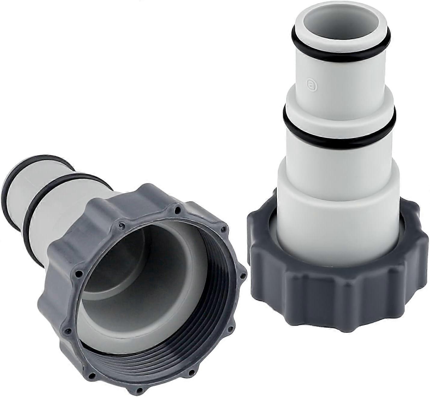 2 pieces of pool hose connectors with sealing rings