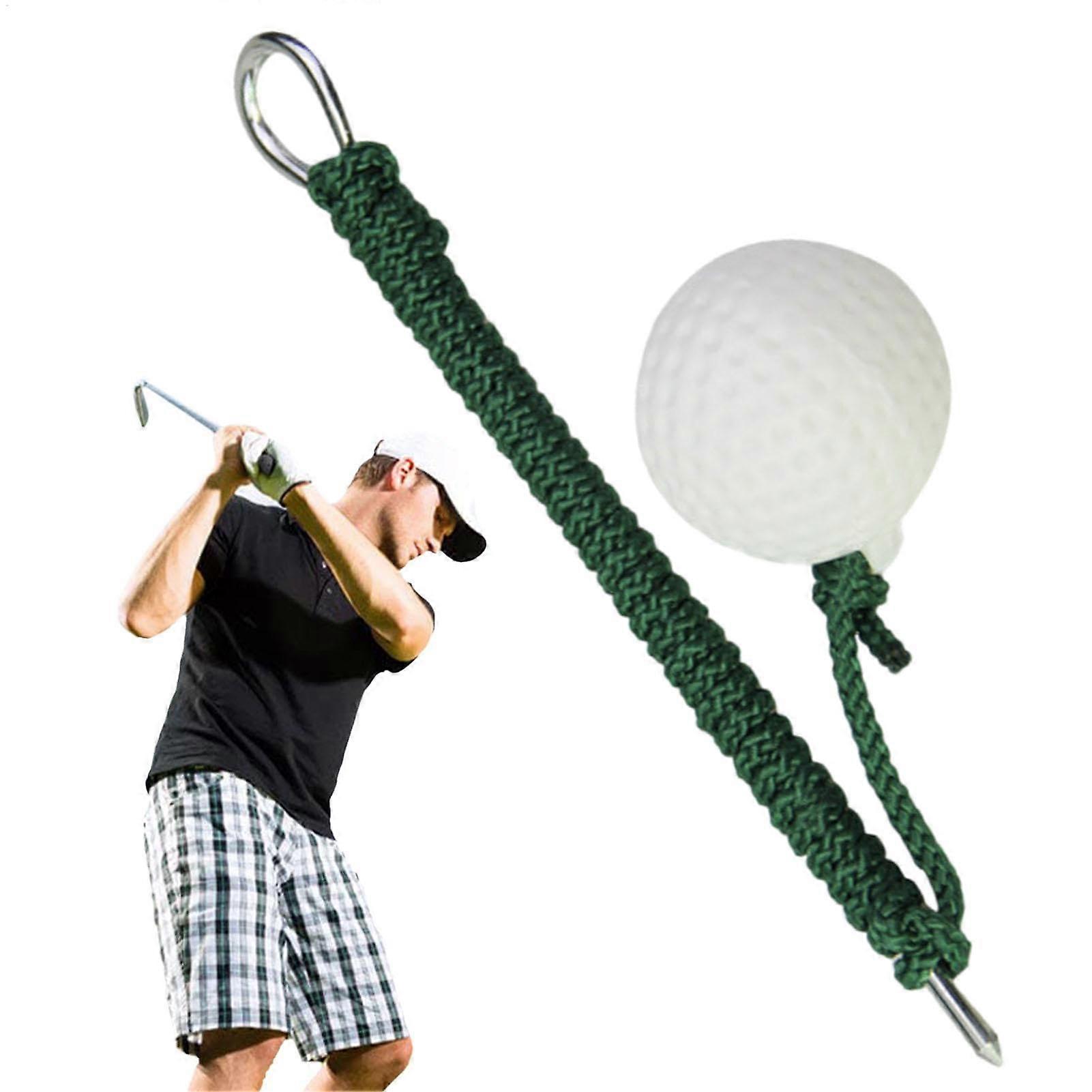 Golf Swing Exercise Rope with Golf Ball, Adjustable Swing Trainer for Rhythm and Posture Correction for Men and Golfers