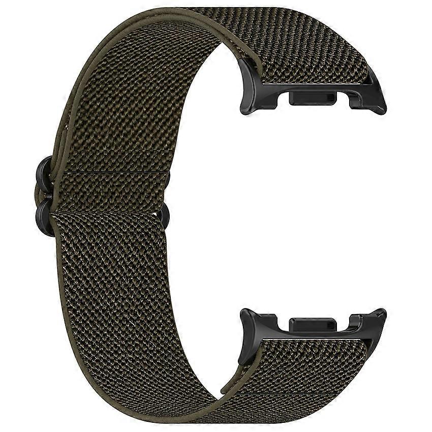 Elastic Nylon Watch Strap for Samsung Galaxy Watch8 40mm/44mm/Classic (Army Green)
