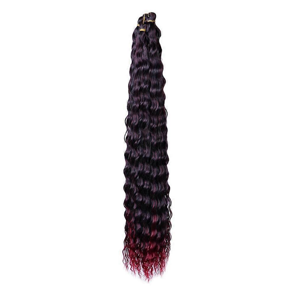 Extensão de cabelo sintético com cachos profundos e torcidos de 30 polegadas (76 cm)