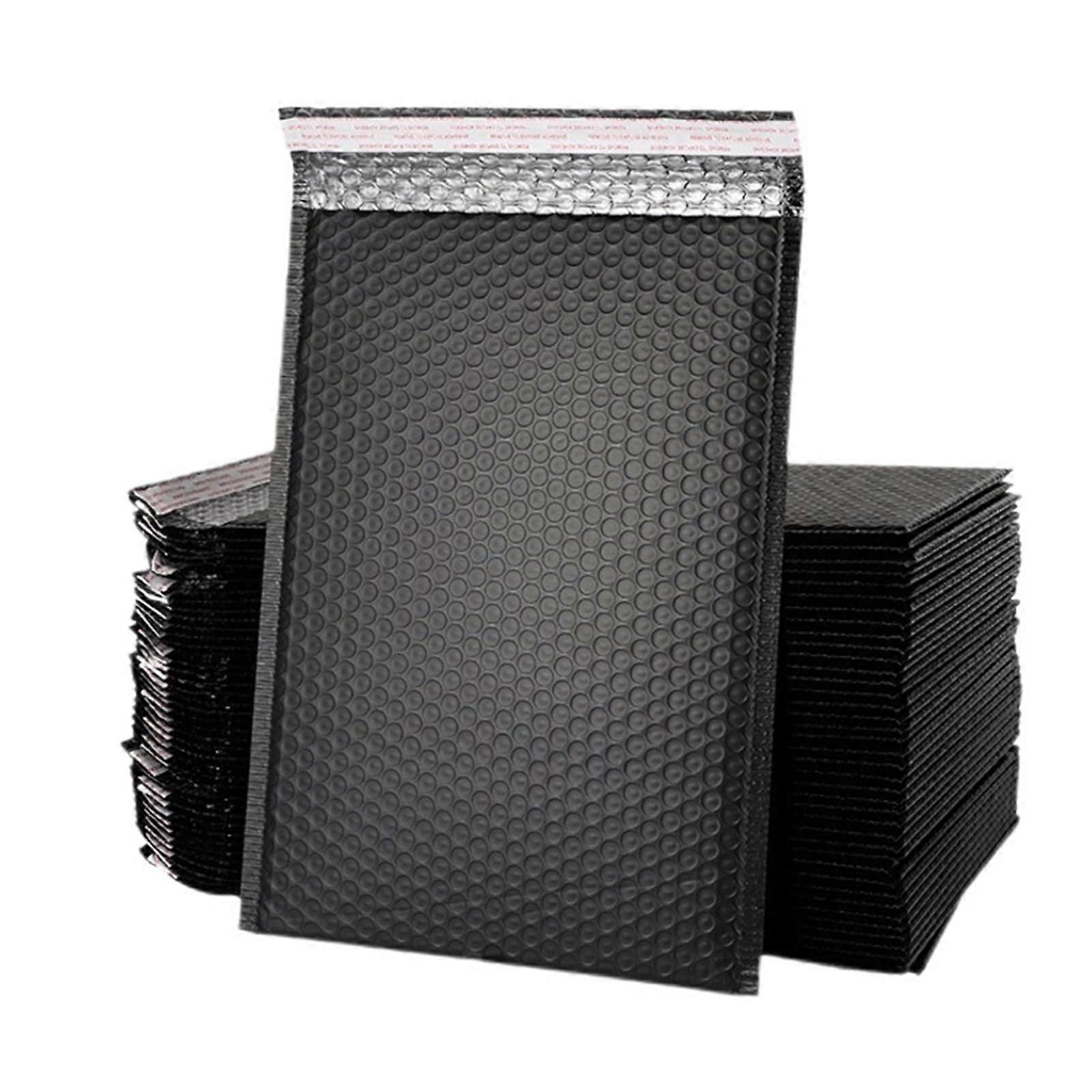 bubble mailers, padded envelopes (Black50pcs,1823cm)