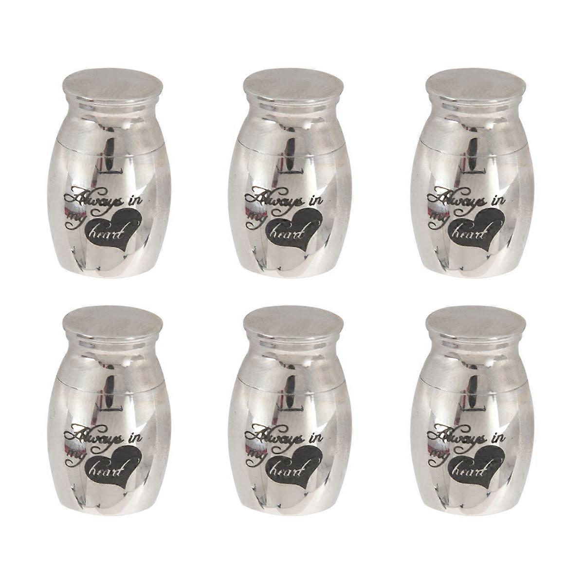 6X Cremation Urns, Ashes Keepsake, Memorial Mini Urn Funeral Urn