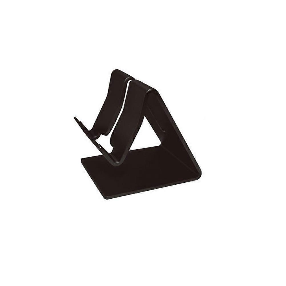 Cell Phone Tablet Stand Aluminium with Sandblasting Process for Home Office Use Black Inclined Design 1Pcs