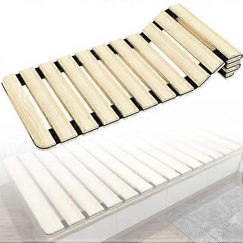 Portable folding bed, bed board, slatted frame, foldable mattress support board, 135×180 cm