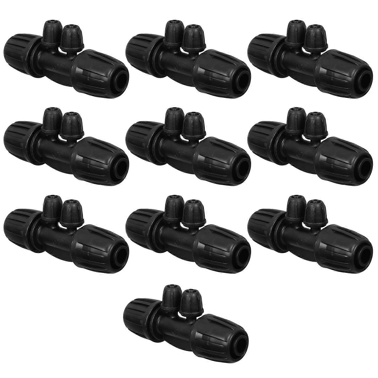 12pcs Drip Irrigation Fittings Pipe Drip Irrigation Connectors Quick Connect Fittings For Garden Hose For Agriculture And Diy Watering Systems