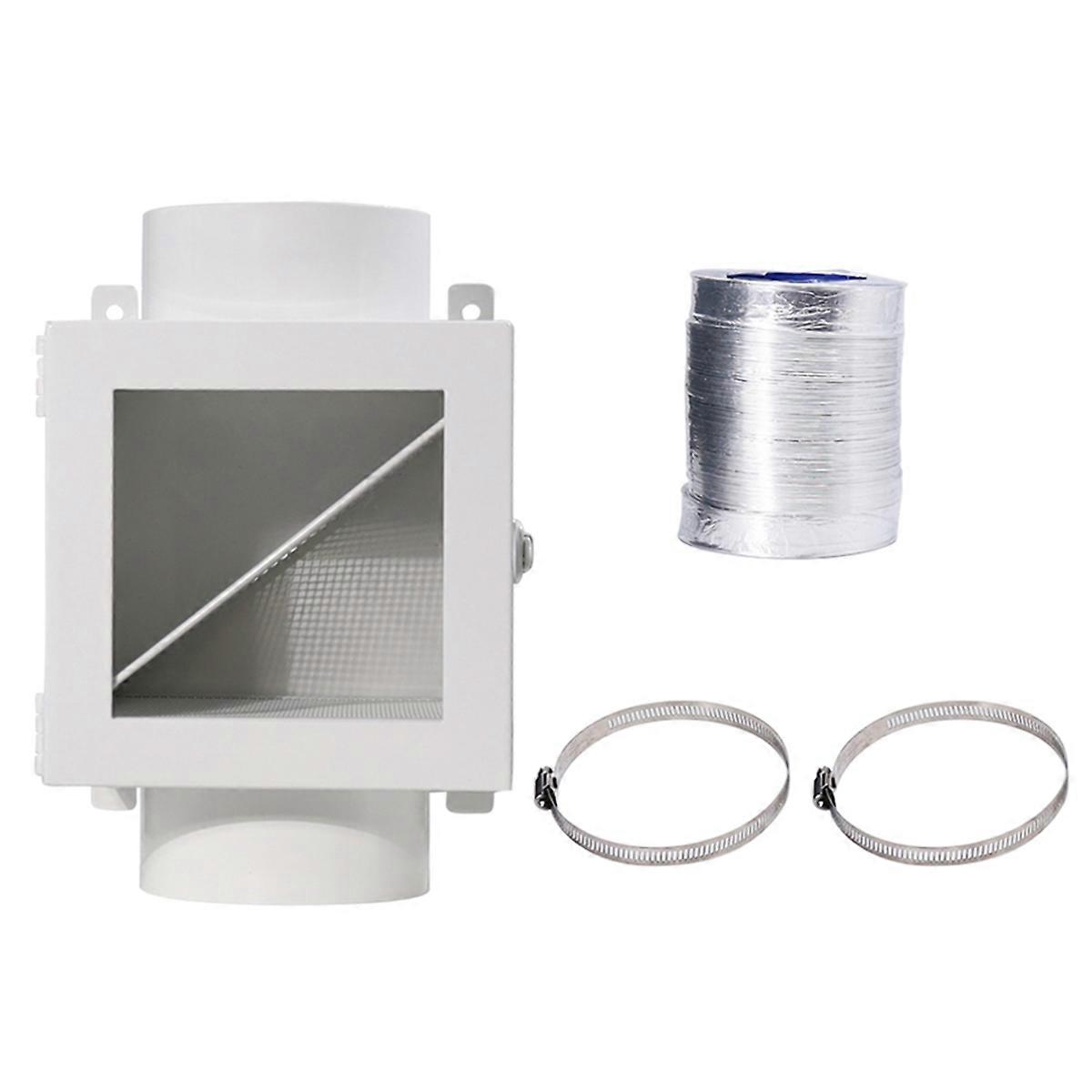 Metal Dryer Duct Lint Trap Indoor Dryer Vent Kit