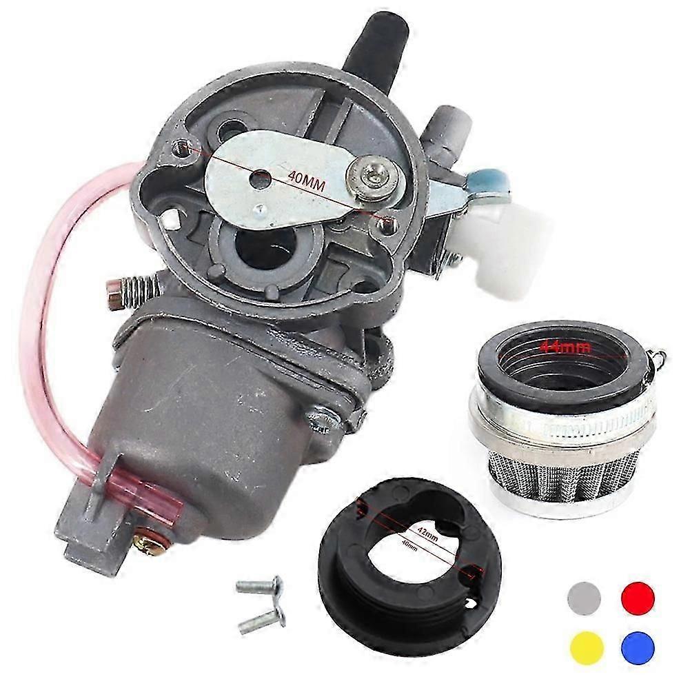 Carburador de bolsillo para bicicleta, 47CC, 49CC, Enigne, con filtro de aire Pod, 2 tiempos, para Mini Quad, ATV, Dirt Bike, MiniMoto Go, Kart, Buggy