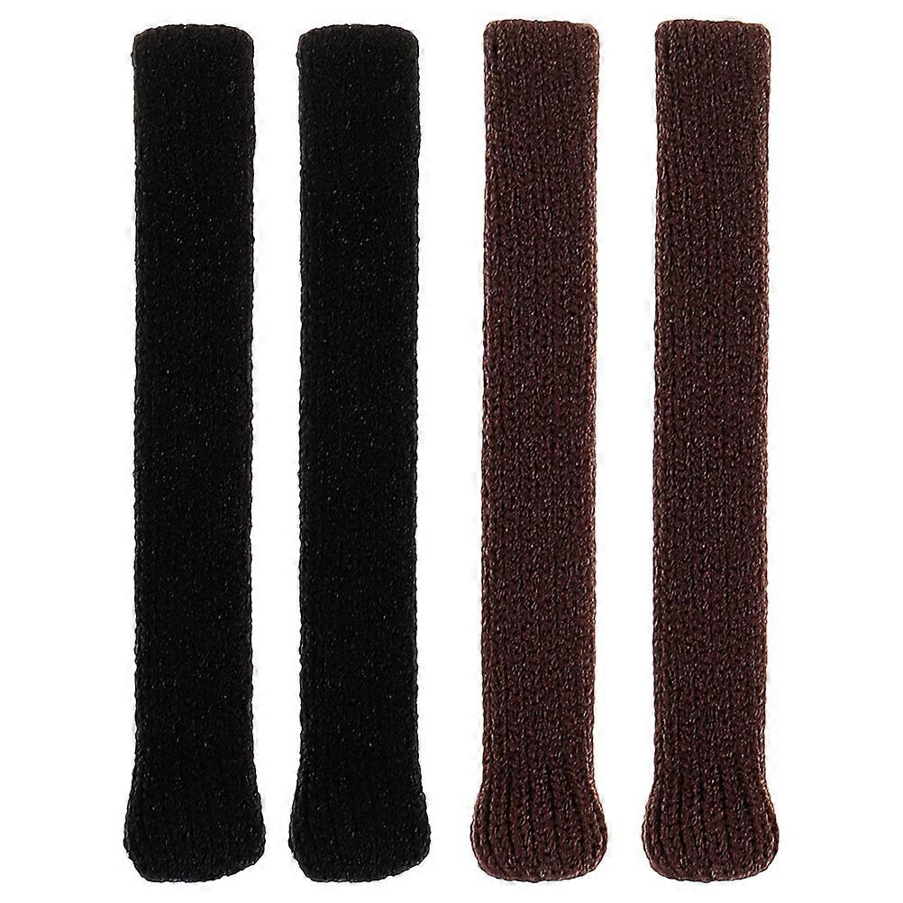 2 Pairs Slip On Glasses Leg Sleeves with Elastic Ear Holders for Sunglasses & Eyeglasses – Comfortable Arm Cushions