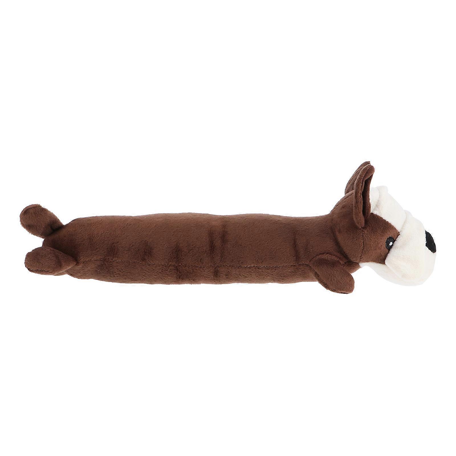 Pet Toy Dachshund Shaped Simulated Toy Squeaky Sound Stress Relief .5x32.5cm 1Pcs