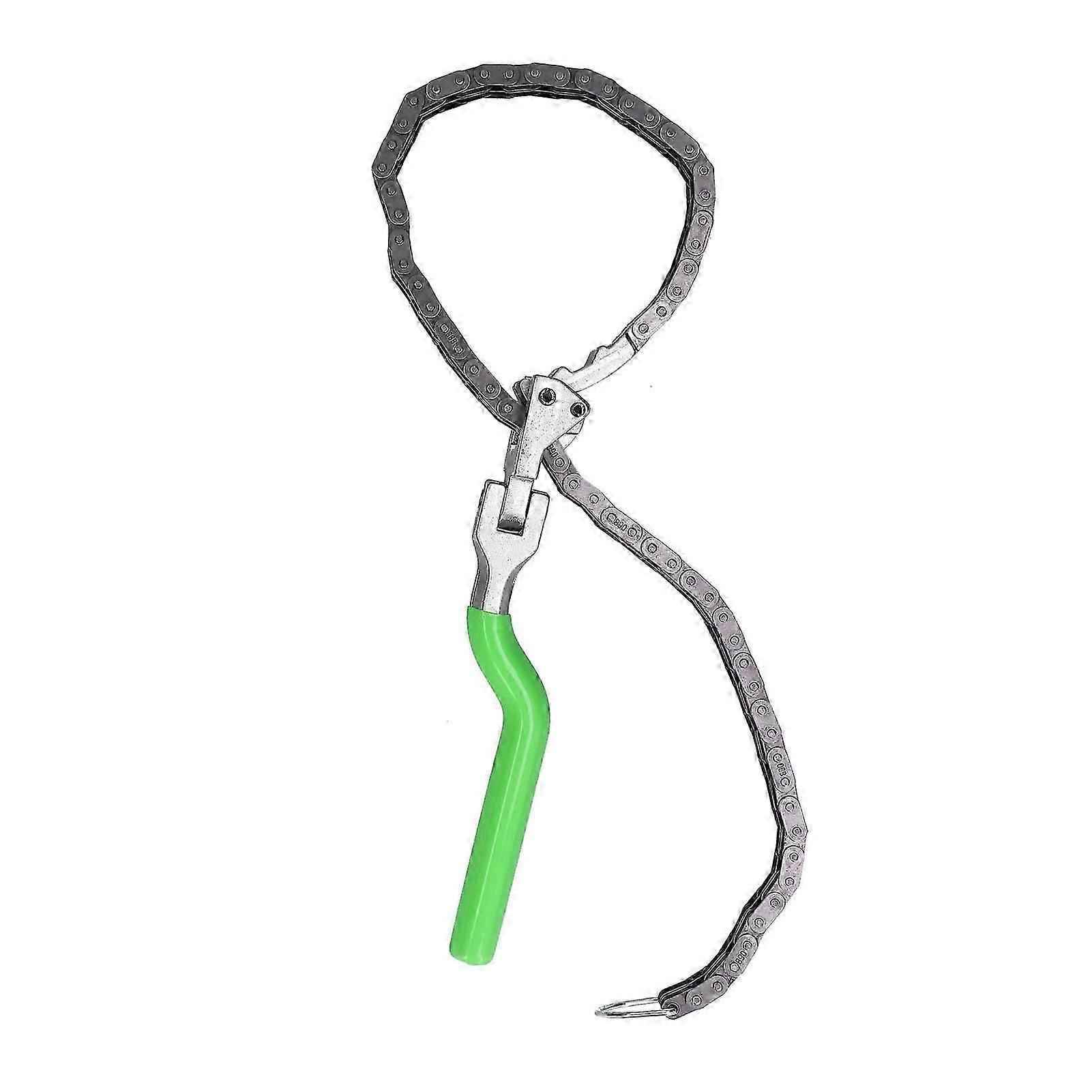 Chain Type Oil Filter Wrench Spanner 2.4?7.6in Range Long Handle Car Repairing Tool Universal