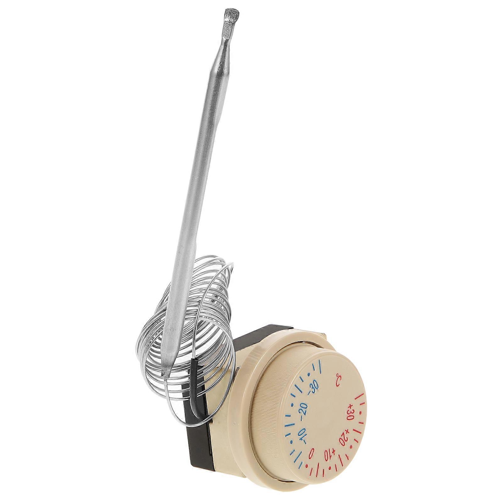 Thermostat Refrigerator Temperature Controller In Beige Color For Home Users And Business Owners 17.00X5.30X4.50CM 1Pack